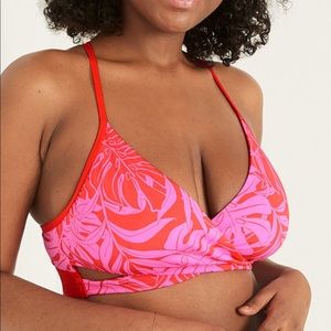Pink Victoria’s Secret Gym To Swim Body Wrap Top NWT